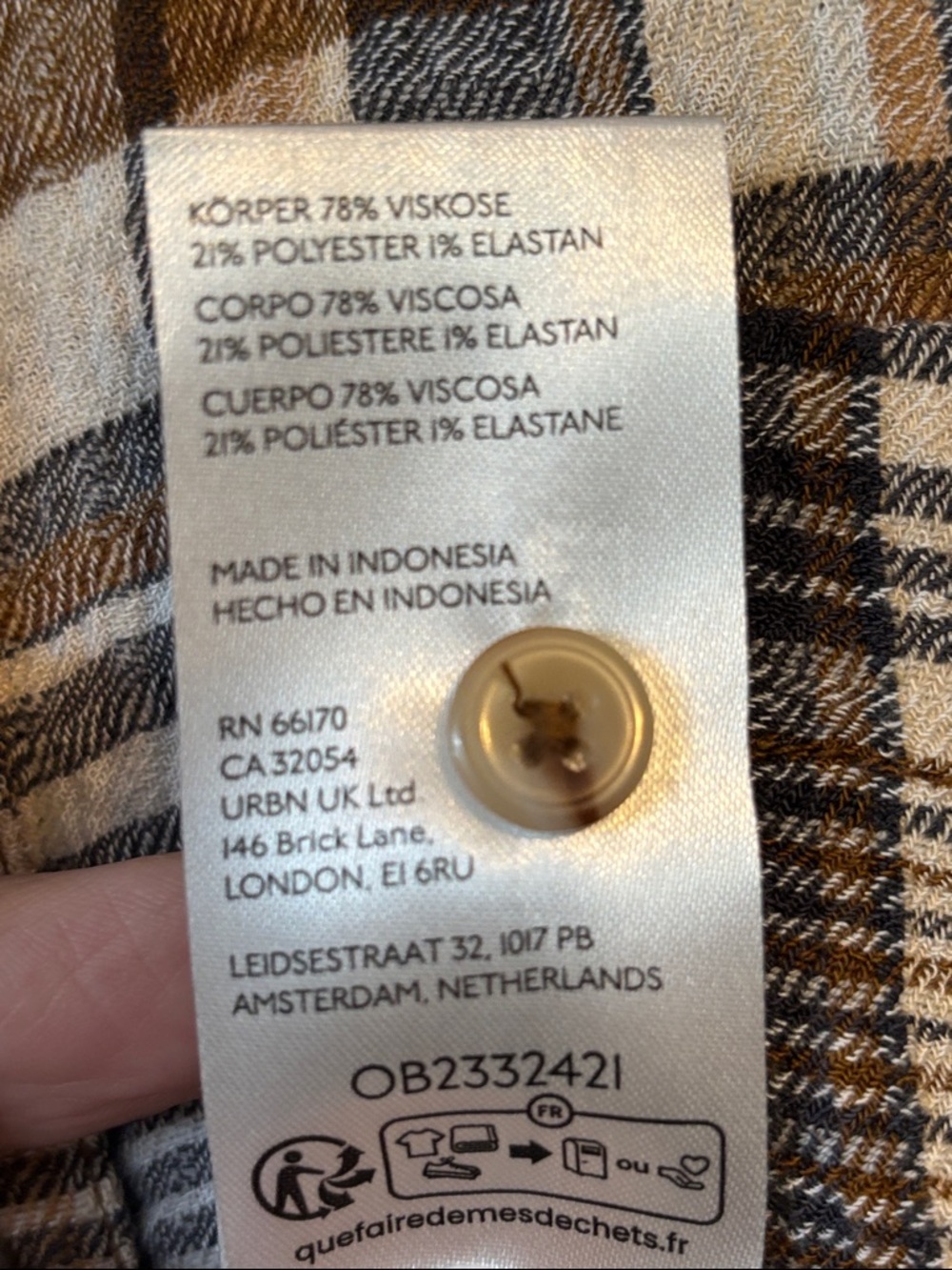 Anthropologie Pilcro The Hadley Relaxed Button Down Plaid Shirt S - Picture 8 of 10